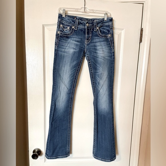 Miss Me Denim - Miss Me Jeans Embellished Low Rise Bootcut Y2K Jeans Women’s Size 28 Western